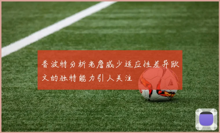 香波特分析老詹威少适应性差异欧文的独特能力引人关注